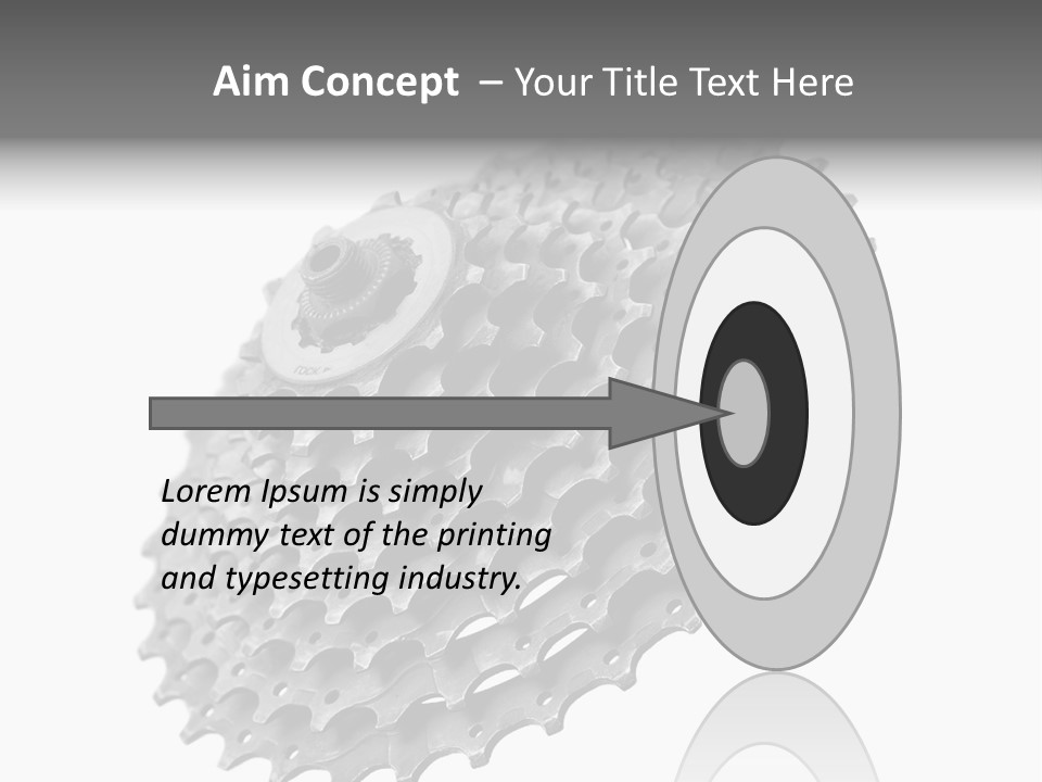 Gear Bike Cogs PowerPoint Template
