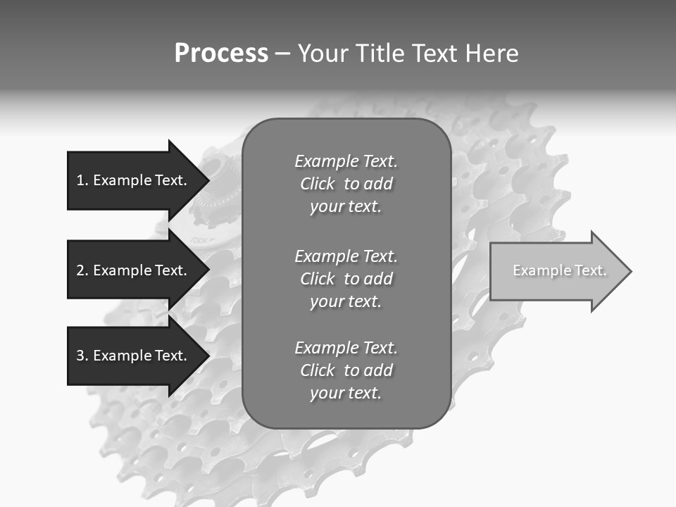Gear Bike Cogs PowerPoint Template