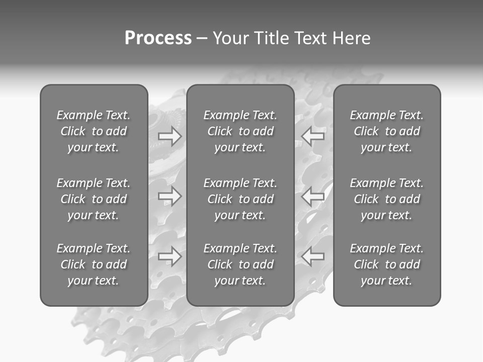 Gear Bike Cogs PowerPoint Template