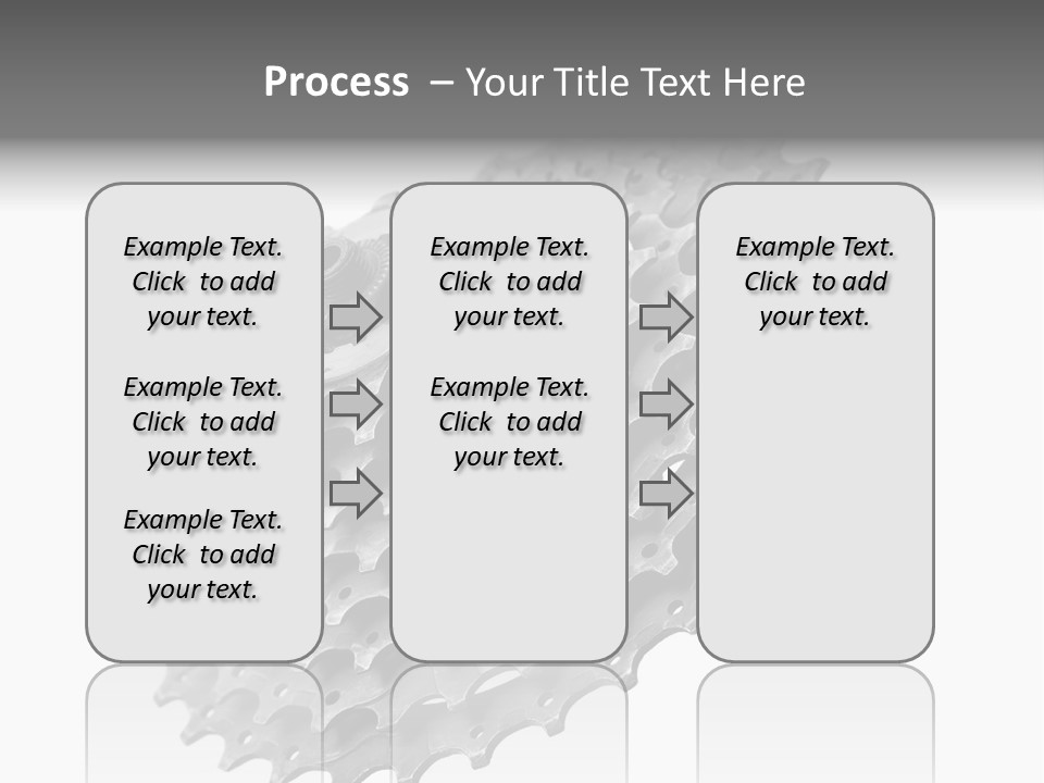 Gear Bike Cogs PowerPoint Template