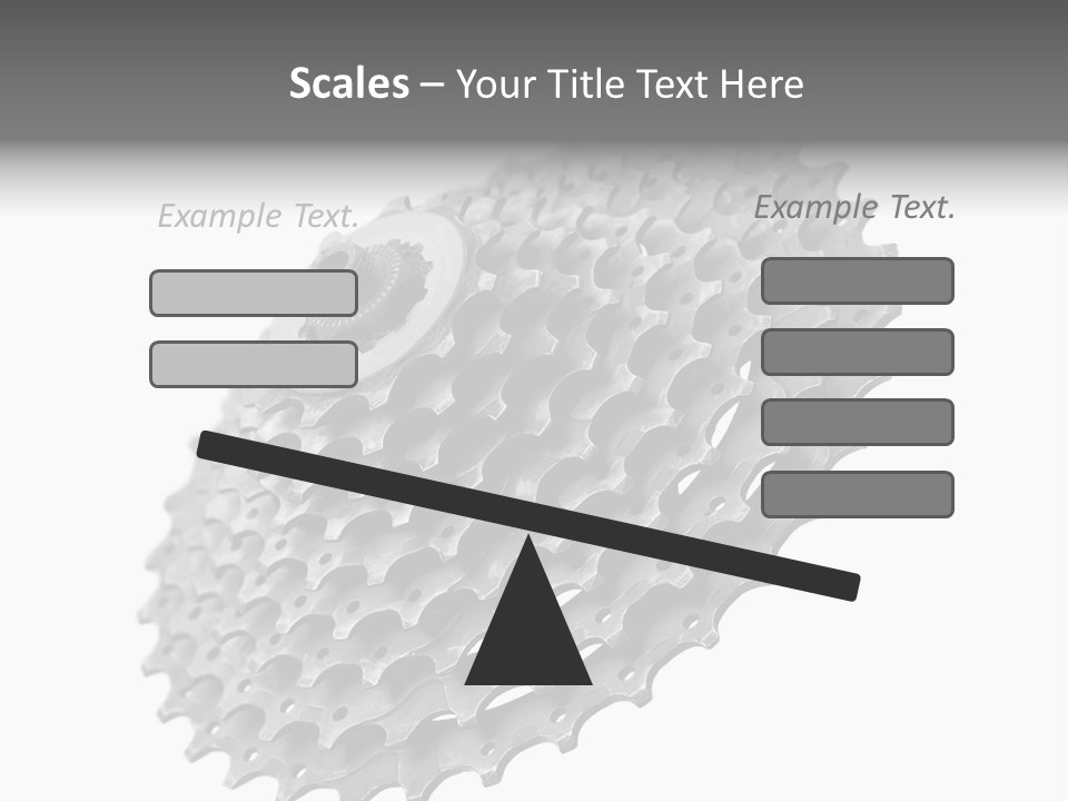 Gear Bike Cogs PowerPoint Template