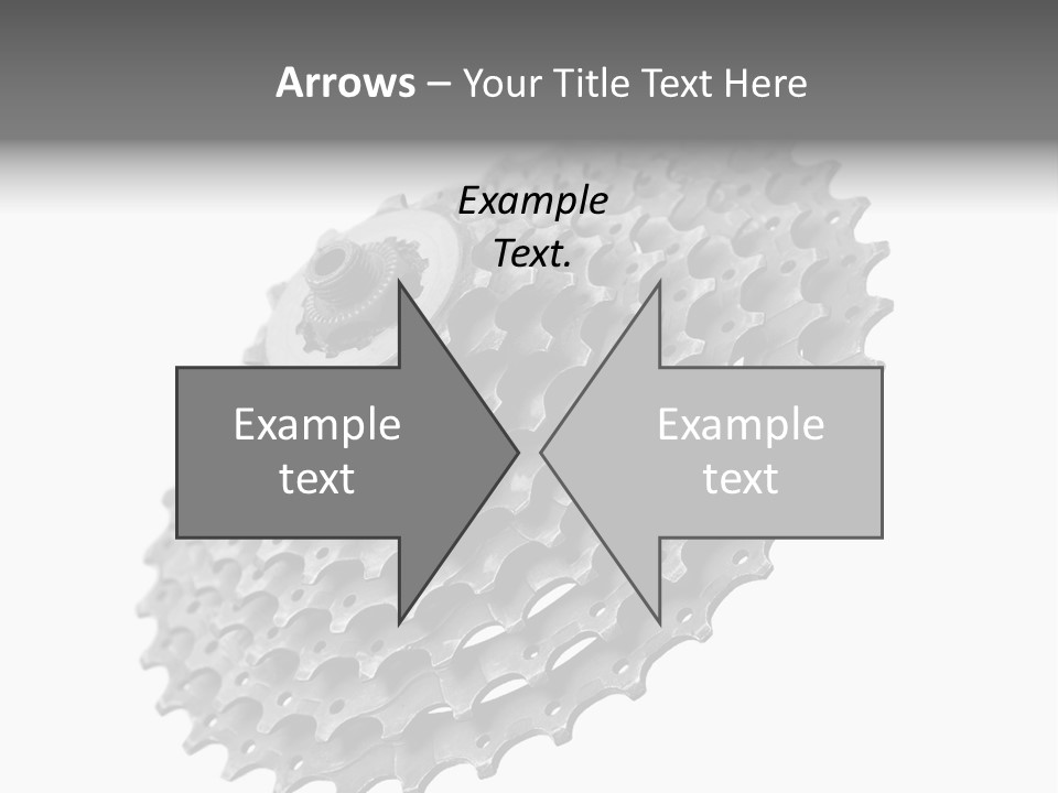 Gear Bike Cogs PowerPoint Template