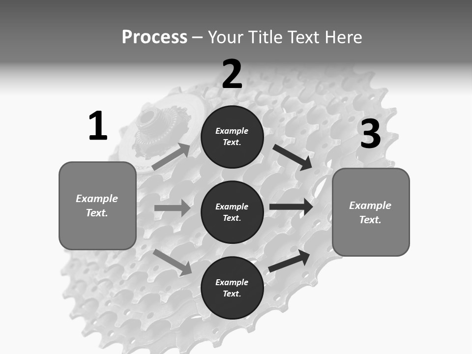 Gear Bike Cogs PowerPoint Template
