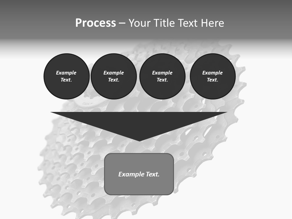 Gear Bike Cogs PowerPoint Template