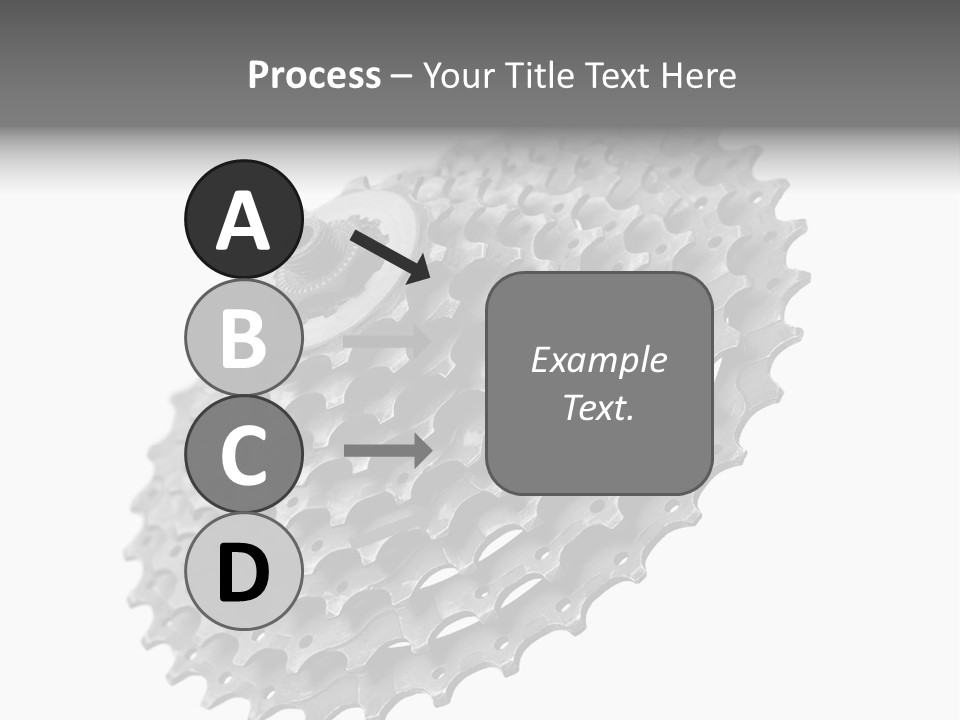 Gear Bike Cogs PowerPoint Template
