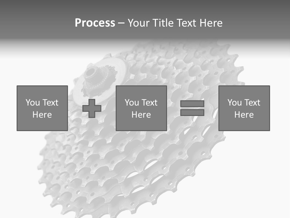 Gear Bike Cogs PowerPoint Template