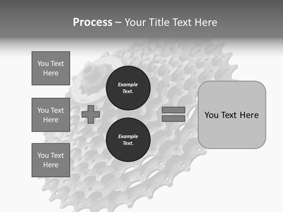 Gear Bike Cogs PowerPoint Template