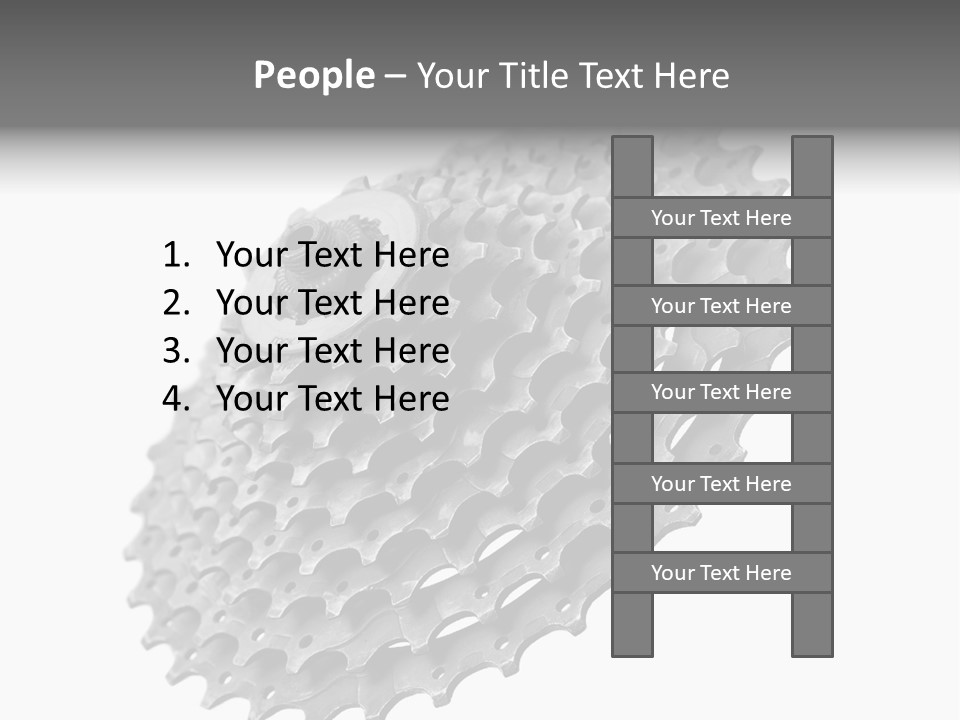 Gear Bike Cogs PowerPoint Template