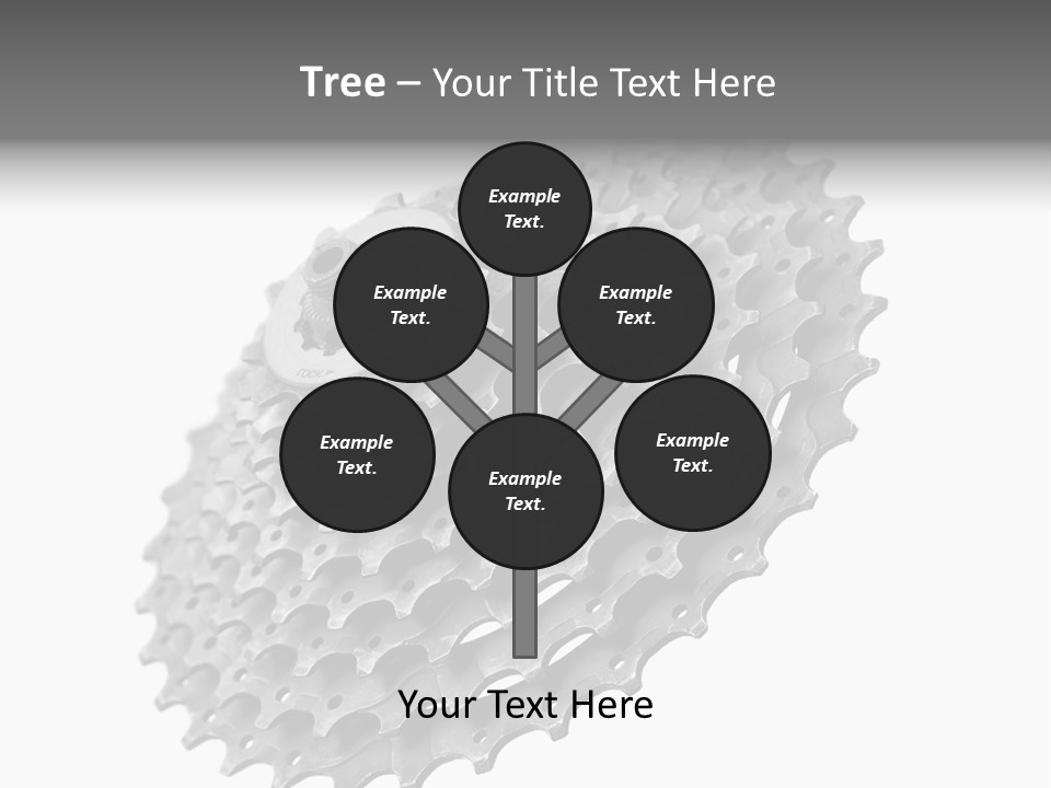 Gear Bike Cogs PowerPoint Template