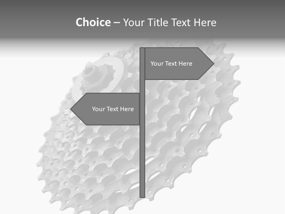 Gear Bike Cogs PowerPoint Template