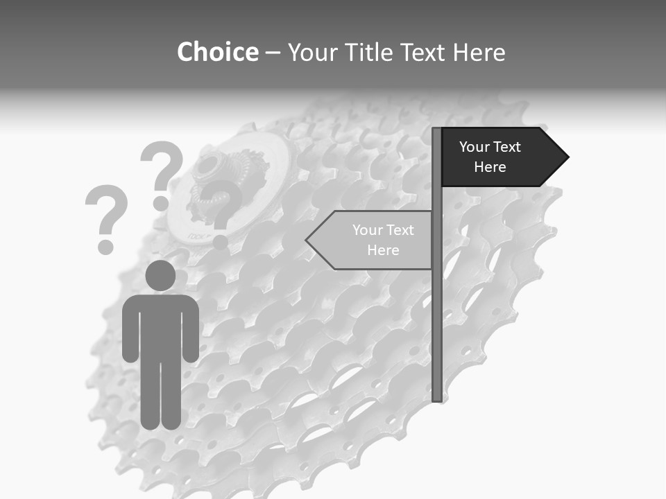 Gear Bike Cogs PowerPoint Template