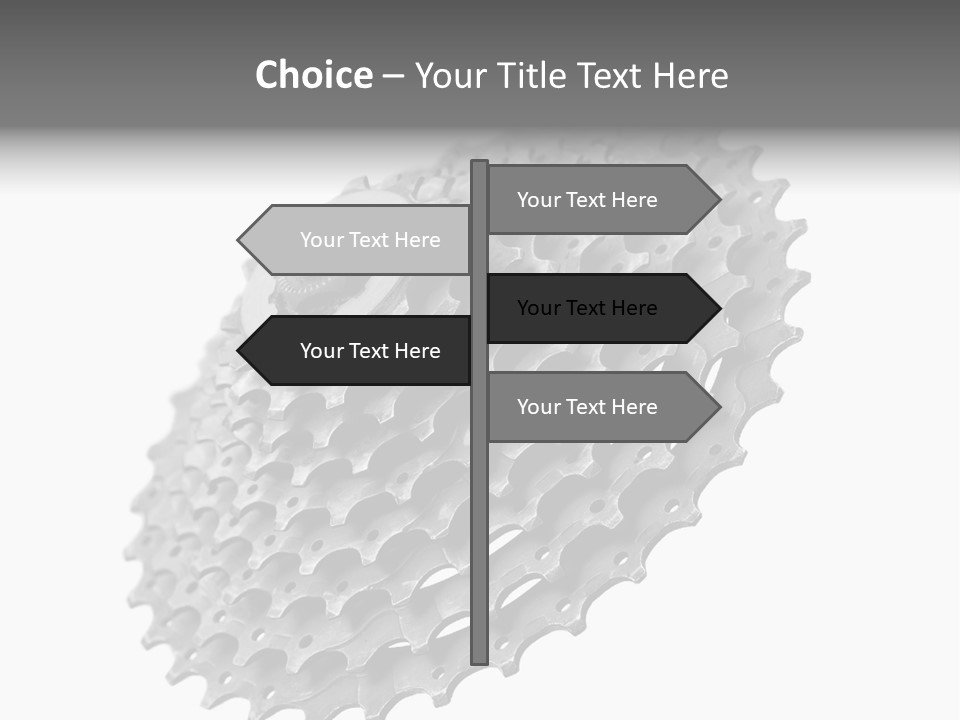 Gear Bike Cogs PowerPoint Template