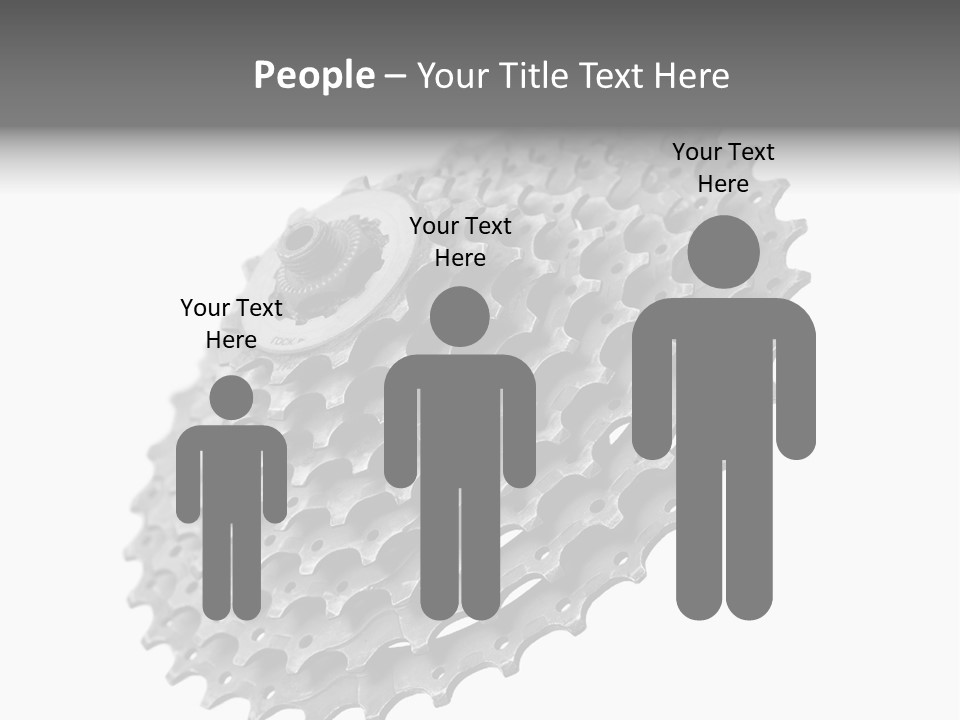 Gear Bike Cogs PowerPoint Template
