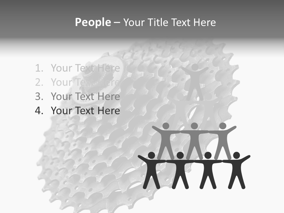 Gear Bike Cogs PowerPoint Template
