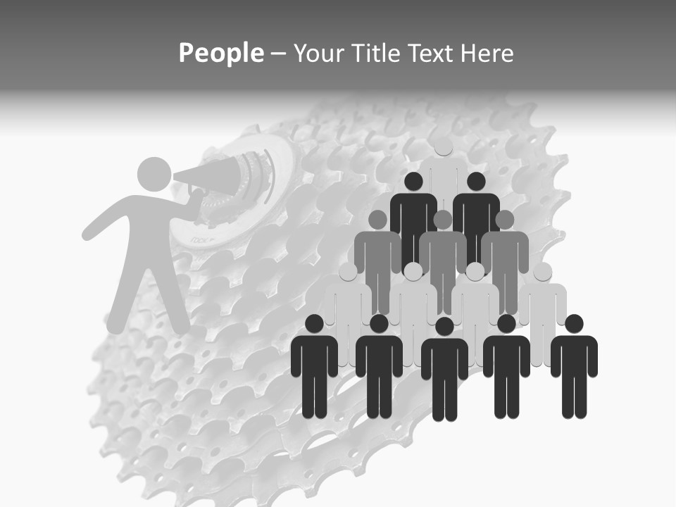 Gear Bike Cogs PowerPoint Template