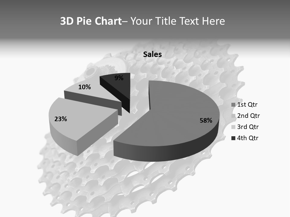 Gear Bike Cogs PowerPoint Template