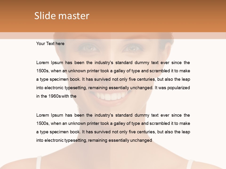 Young Wellbeing Girl PowerPoint Template