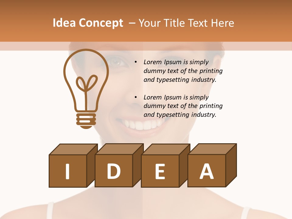 Young Wellbeing Girl PowerPoint Template