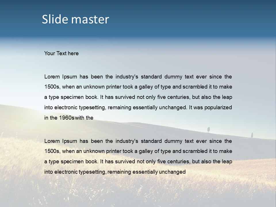 Blue Meal Season PowerPoint Template