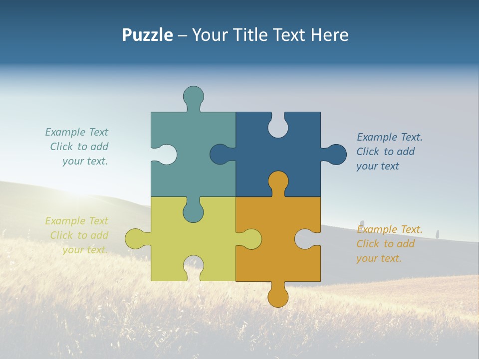 Blue Meal Season PowerPoint Template