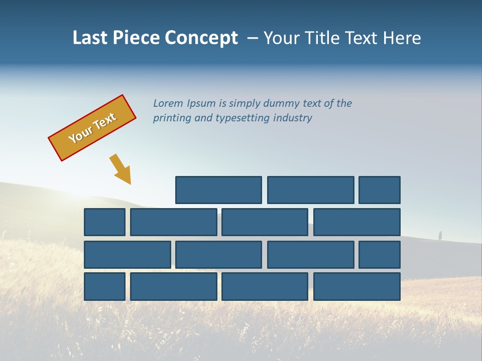 Blue Meal Season PowerPoint Template