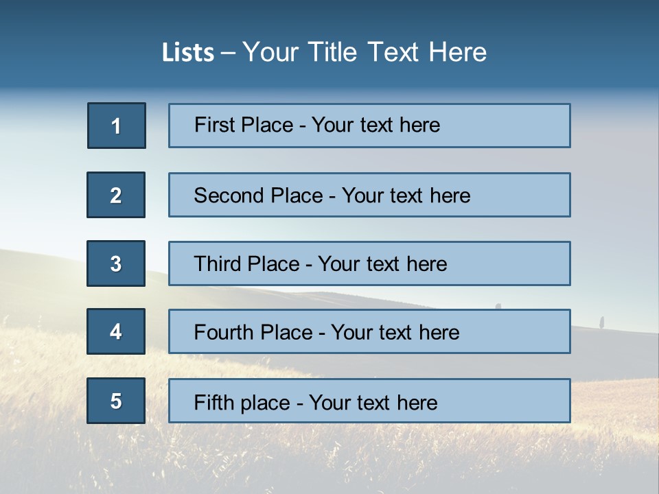 Blue Meal Season PowerPoint Template