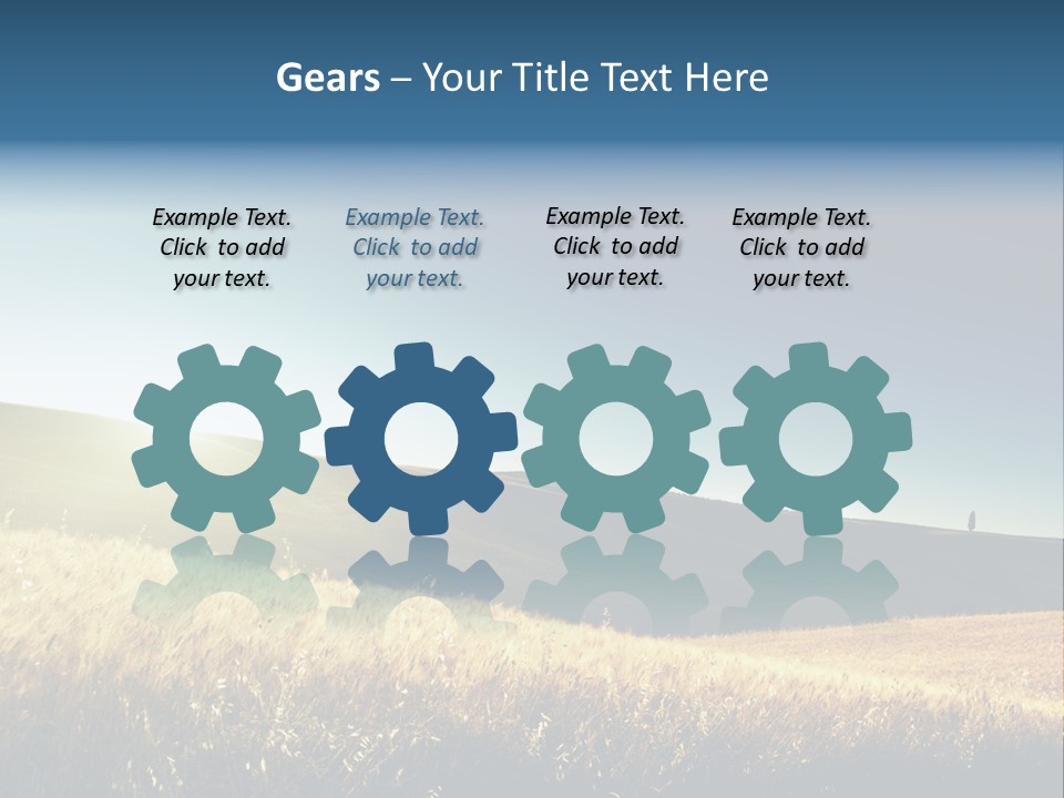 Blue Meal Season PowerPoint Template