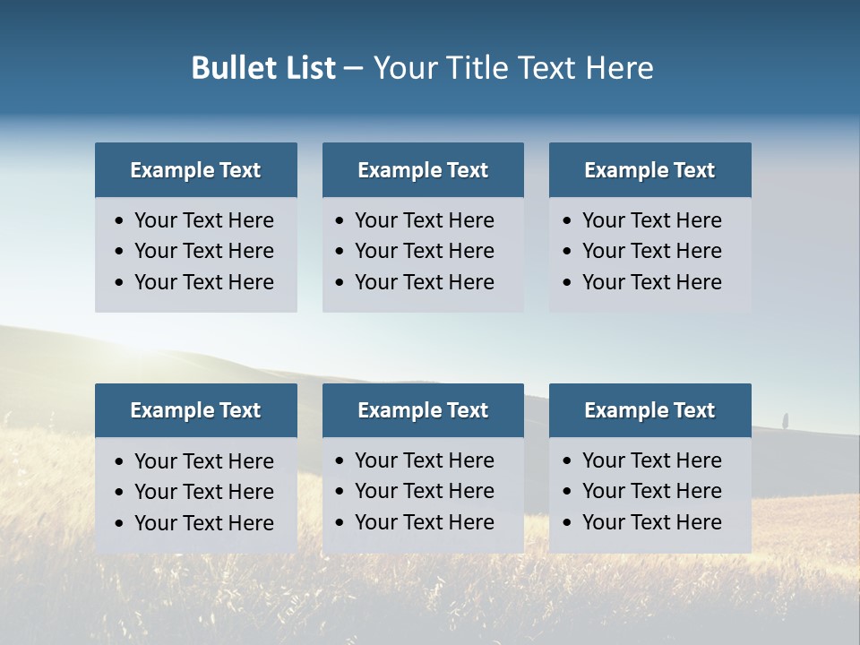 Blue Meal Season PowerPoint Template