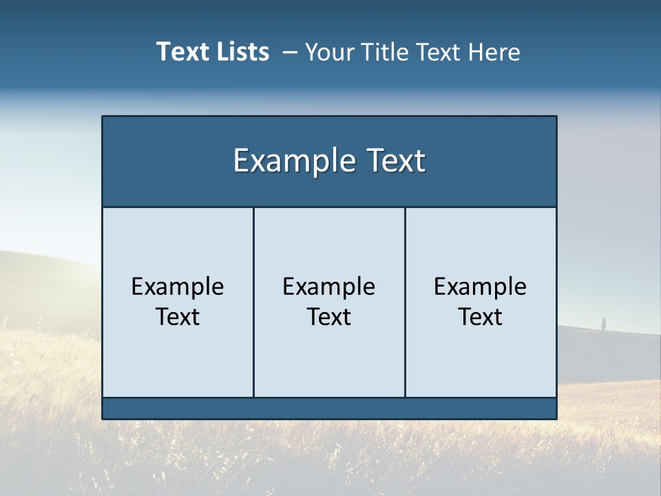 Blue Meal Season PowerPoint Template