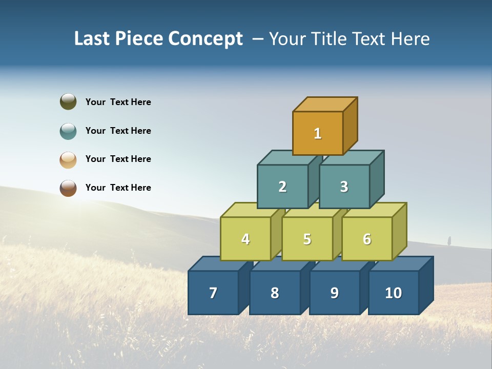 Blue Meal Season PowerPoint Template