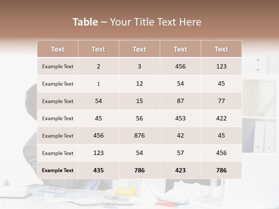 Symptom Rhinitis Health PowerPoint Template