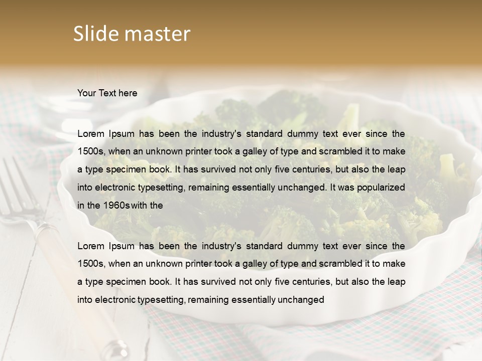 Mustard Vegetable Healthy PowerPoint Template