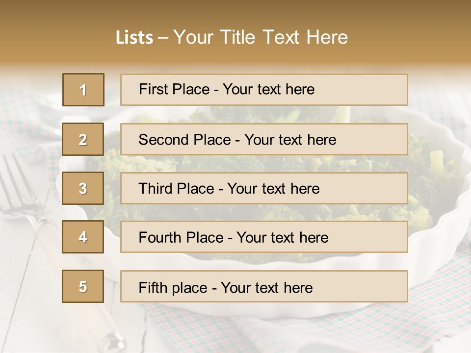 Mustard Vegetable Healthy PowerPoint Template