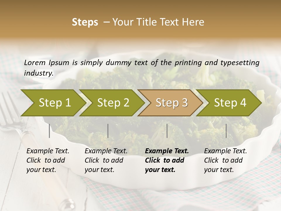 Mustard Vegetable Healthy PowerPoint Template