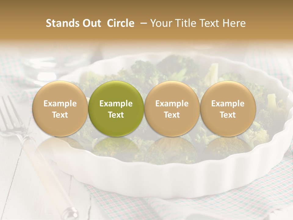 Mustard Vegetable Healthy PowerPoint Template