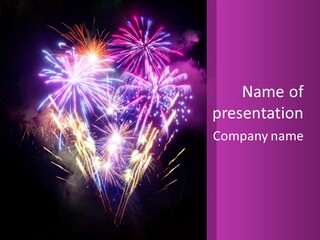 New Years Fantastic Background PowerPoint Template