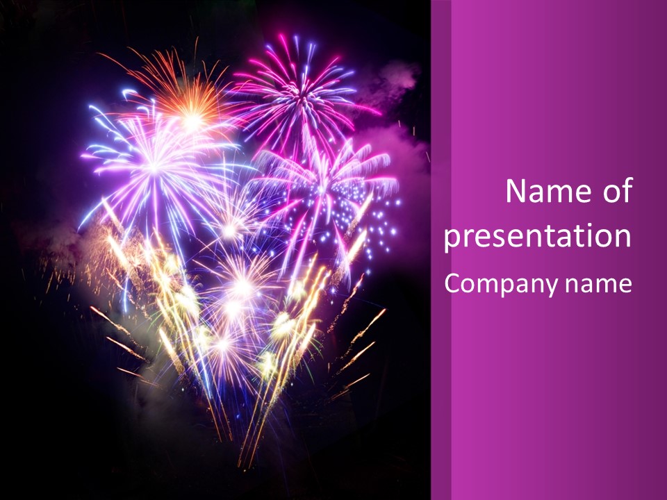 New Years Fantastic Background PowerPoint Template