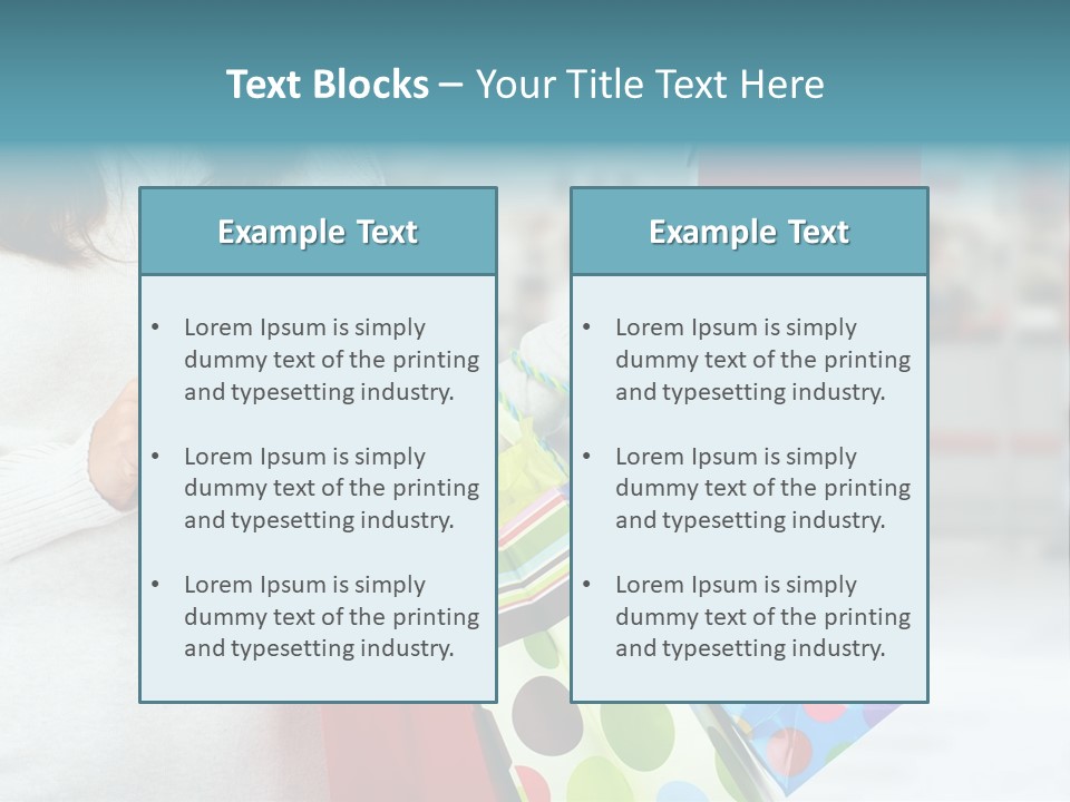 A Woman Holding Shopping Bags And A Credit Card PowerPoint Template