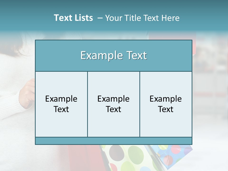 A Woman Holding Shopping Bags And A Credit Card PowerPoint Template