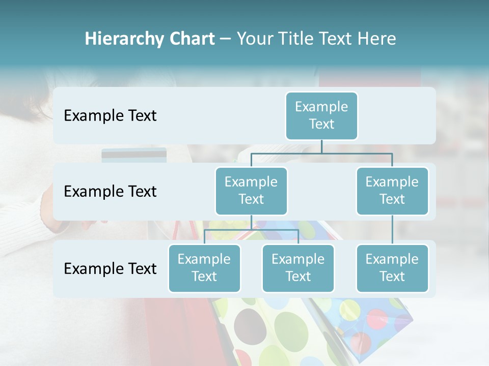 A Woman Holding Shopping Bags And A Credit Card PowerPoint Template