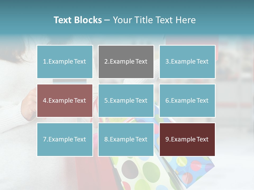 A Woman Holding Shopping Bags And A Credit Card PowerPoint Template