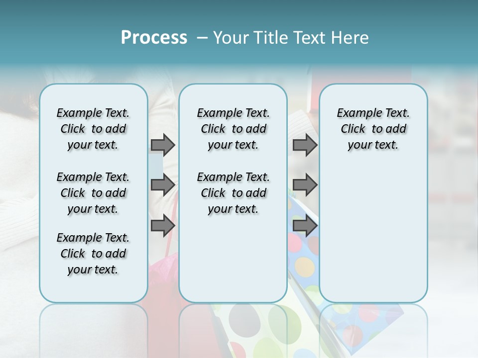 A Woman Holding Shopping Bags And A Credit Card PowerPoint Template