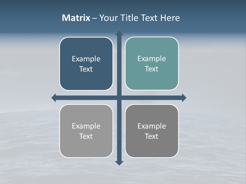 A Tornado Is Coming Out Of The Ocean PowerPoint Template