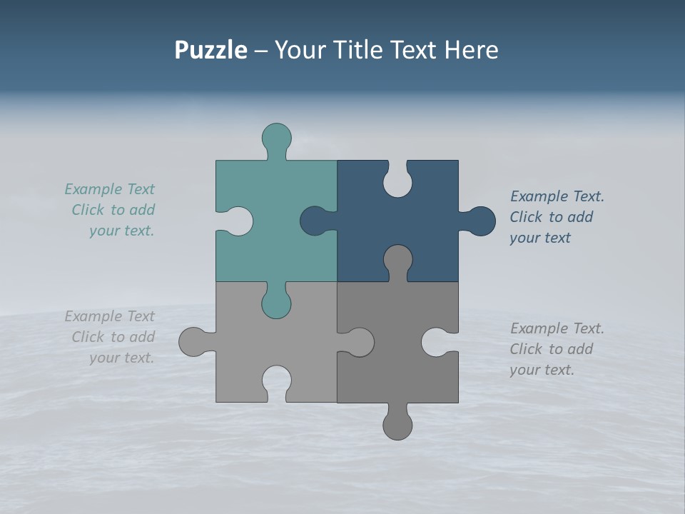 A Tornado Is Coming Out Of The Ocean PowerPoint Template