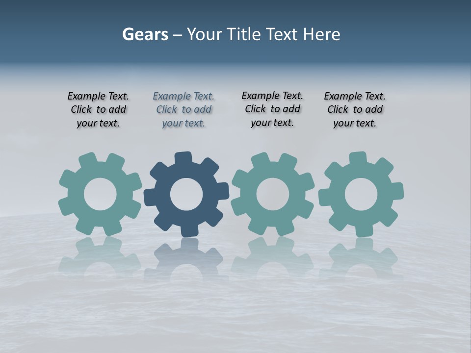 A Tornado Is Coming Out Of The Ocean PowerPoint Template