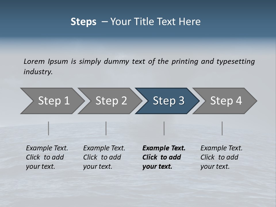 A Tornado Is Coming Out Of The Ocean PowerPoint Template
