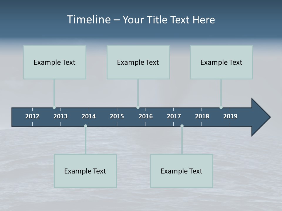 A Tornado Is Coming Out Of The Ocean PowerPoint Template