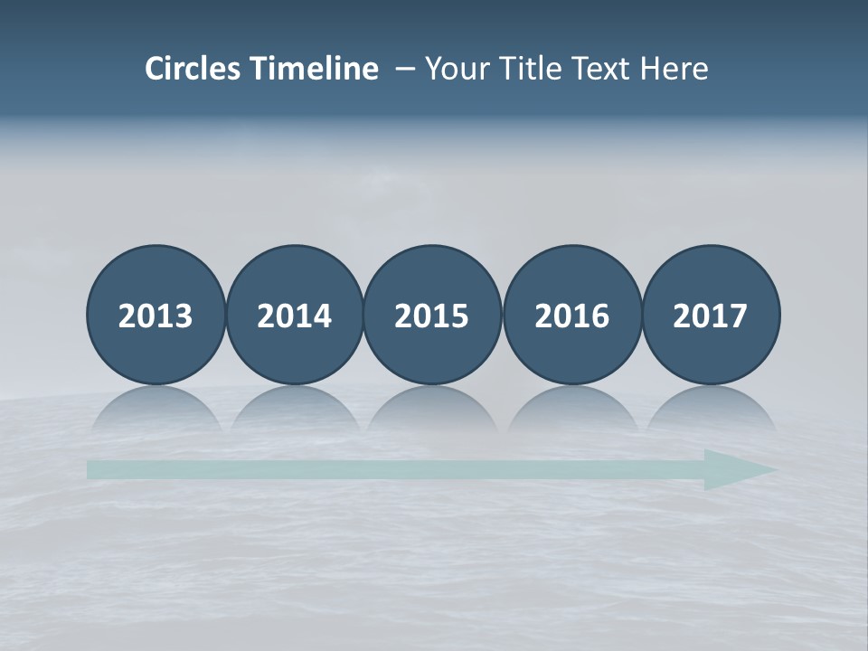 A Tornado Is Coming Out Of The Ocean PowerPoint Template