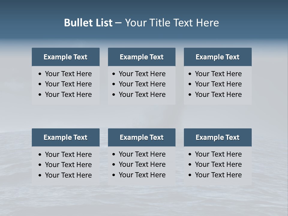 A Tornado Is Coming Out Of The Ocean PowerPoint Template