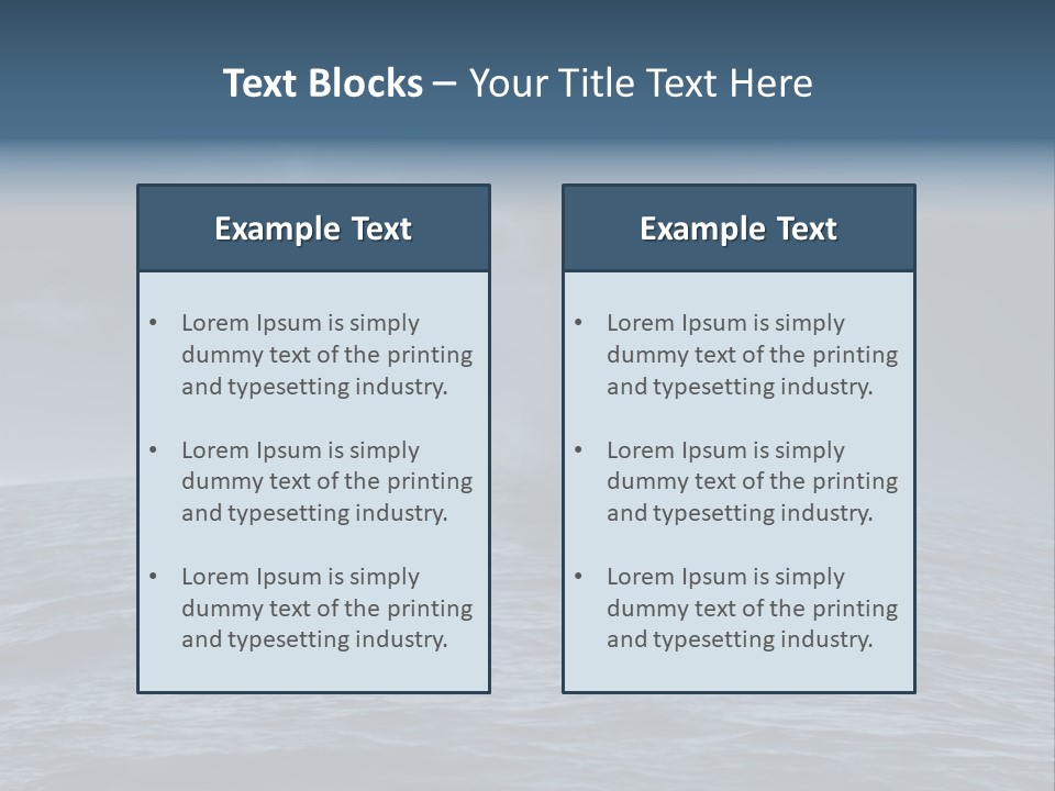 A Tornado Is Coming Out Of The Ocean PowerPoint Template